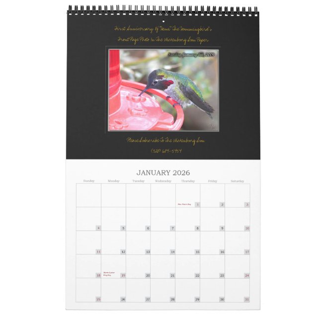 Frazzled By Zazzle. ~Special Order~ Calendar (Jan 2026)