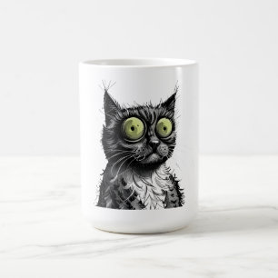 Frazzled Cat Coffee Mug