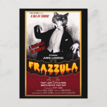 Frazzula! A Monster Cat Postcard