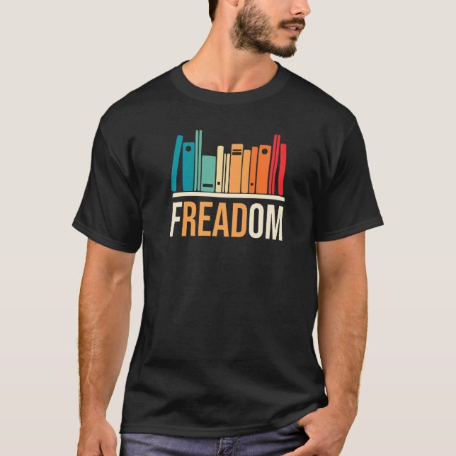 Freadom Anti Ban Books Freedom To Read Book  Readi T-Shirt (Front)