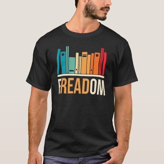 Freadom Anti Ban Books Freedom To Read Book  Readi T-Shirt (Front)