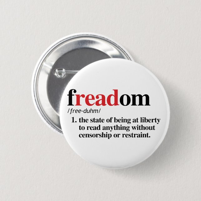 freadom definition 6 cm round badge (Front & Back)