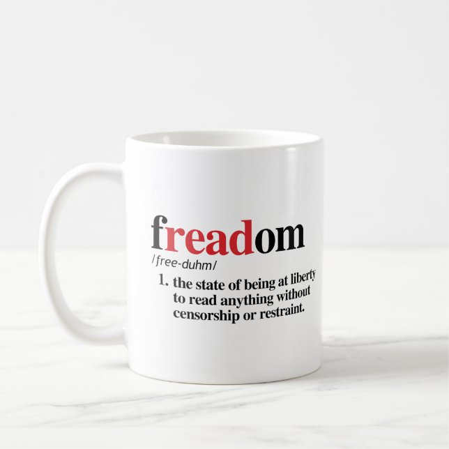 freadom definition coffee mug (Left)