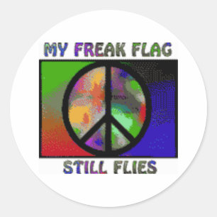 Freak Flag Classic Round Sticker