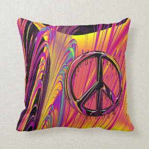 Freak Flag Psychedelic Hippy Couture Cushion