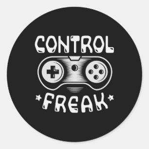 Freak - Funny Gaming Video Games Gamer Classic Round Sticker