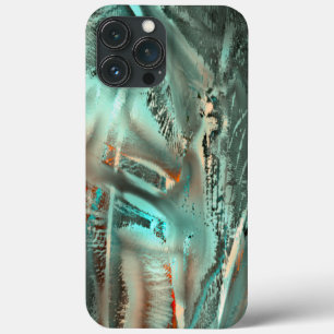 Freak grayish cyan  texture & rough digital cutout iPhone 13 pro max case