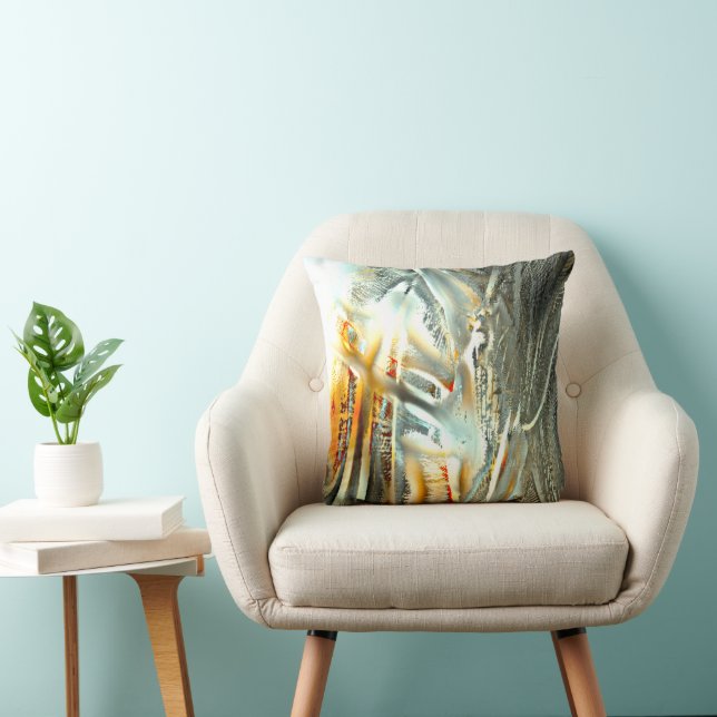 Freak grey texture burning parts to digital cutout cushion (Chair)