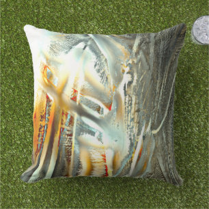 Freak grey texture burning parts to digital cutout cushion