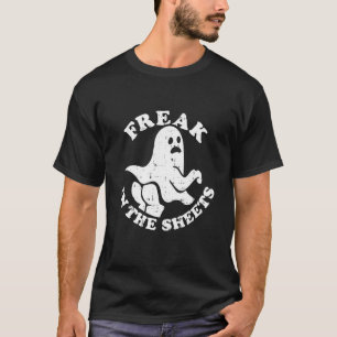 Freak In The Sheets Funny Halloween Costume Retro  T-Shirt