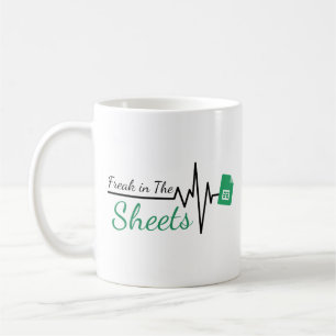Freak in the Sheets heartbeat - Funny Acoountant Coffee Mug