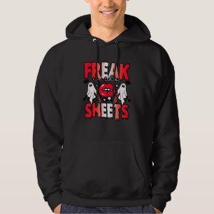 Freak In The Sheets Spooky Vibes Ghost Halloween I Hoodie