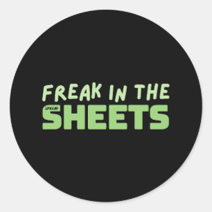 Freak in the spreadsheets classic round sticker