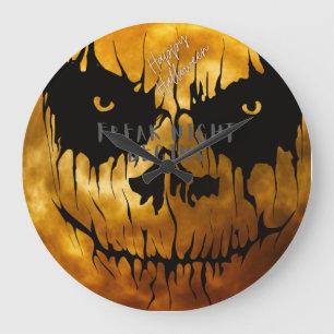  "Freak Night Begins" Happy Halloween Wall Clock