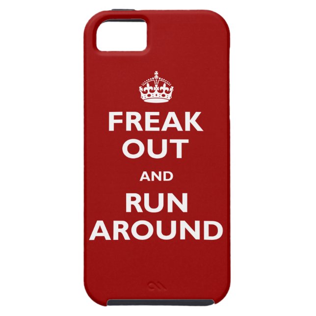Freak Out & Run Around Case-Mate iPhone Case (Back)