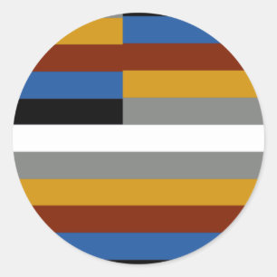 Freak Pride Flag Classic Round Sticker