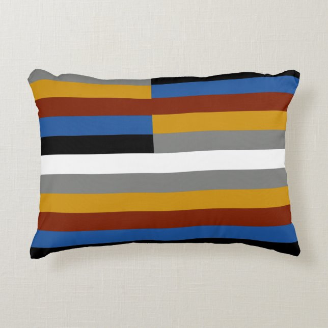 Freak Pride Flag Decorative Cushion (Front)