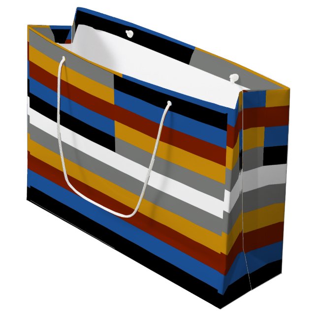 Freak Pride Flag Large Gift Bag (Front Angled)