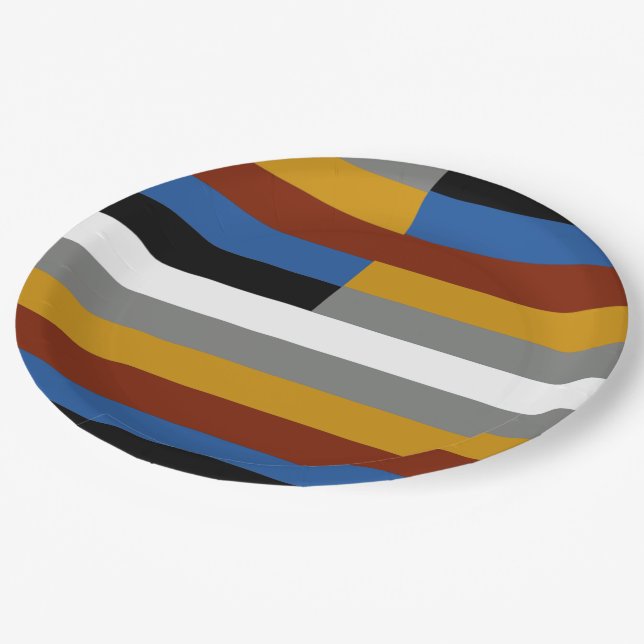 Freak Pride Flag Paper Plate (Angled)