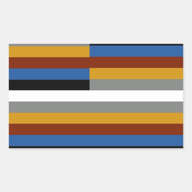 Freak Pride Flag Rectangular Sticker (Front)