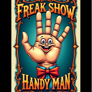 Freak Show Collection Handy Man Graphic  T-Shirt