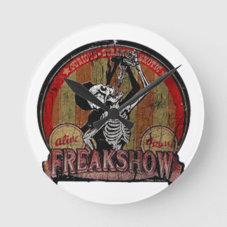 Freak Show Round Clock