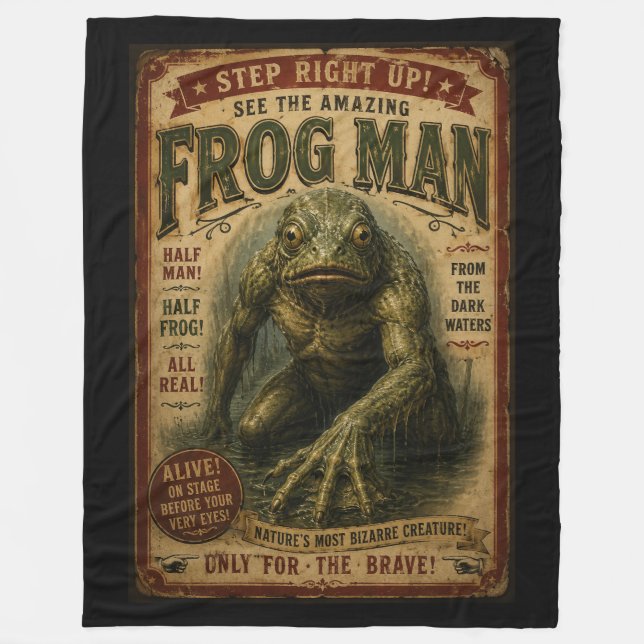 Freak Sideshow Paranormal Fleece Blanket (Front)