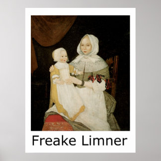 Freake Limner Mrs Elizabeth Freake and Baby Mary Poster