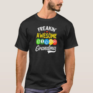 Freakin Awesome Bingo Grandma Bingo Queen T-Shirt