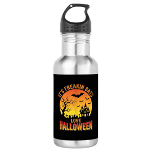 Freakin Bats Love Halloween Haunted Castle Design_ 532 Ml Water Bottle