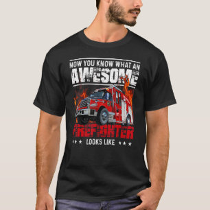 Freaking Awesome Firefighter Fire Truck Firefighte T-Shirt