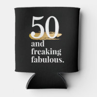 Freaking Fabulous Birthday Custom Age Can Holder