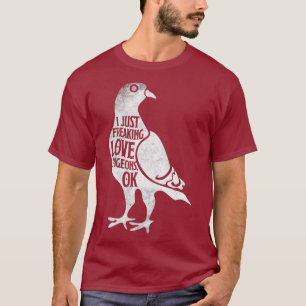 Freaking Love Pigeons Shirt Cute Pigeon Gift_1