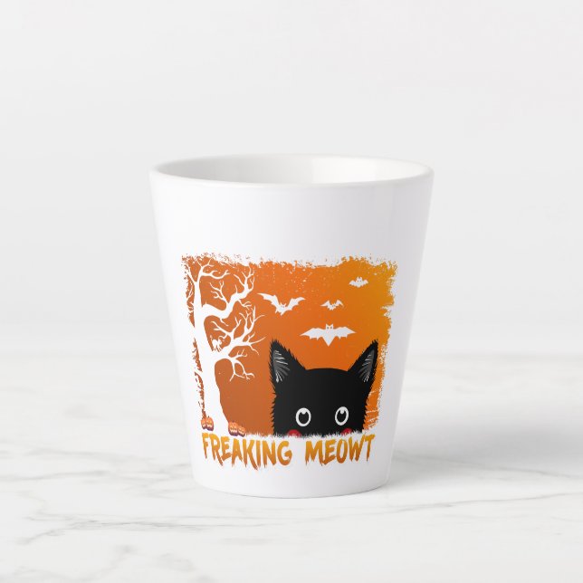 Freaking Meowt Latte Mug (Front)