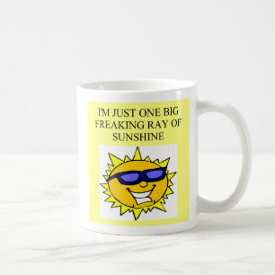 freaking ray of sunshine, freaking ray of sunshine coffee mug