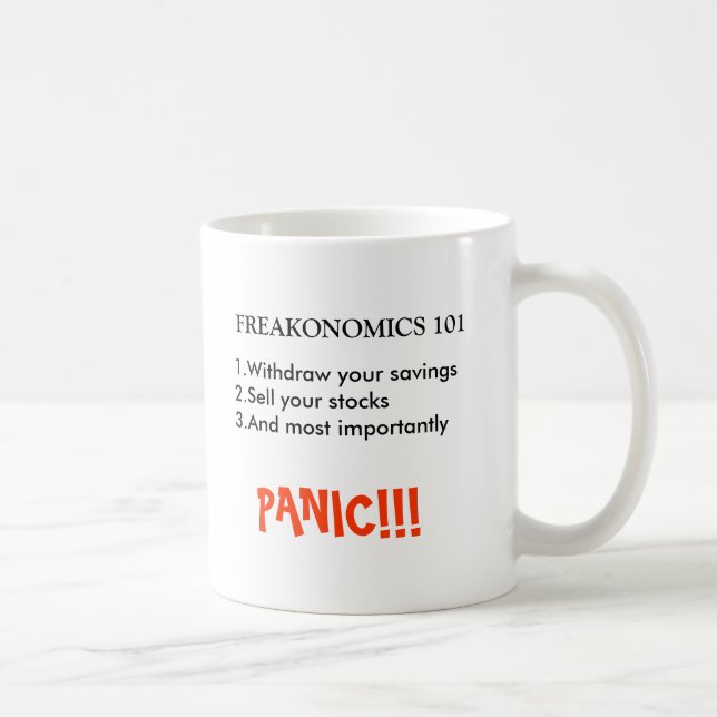 Freakonomics 101 coffee mug (Right)