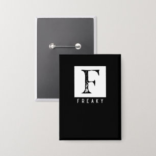 Freaky Bold Typography Black and White Design