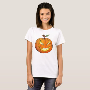 Freaky Cartoon Jack-O-Lantern T-Shirt