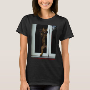 Freaky cat artwork kitten meme T-Shirt