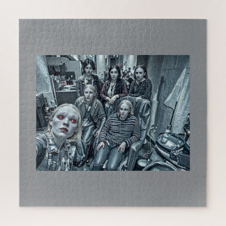 Freaky Family Photo Halloween themed Jigsaw Puzzle