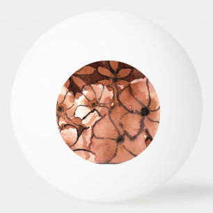 "Freaky Floral #2" Floral Ping Pong Ball