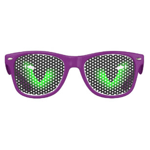 Freaky Green Grumpy Animal Cat Eyes Kids Sunglasses