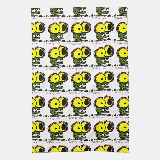 Freaky Pea Kitchen Towel (Vertical)