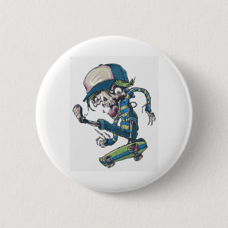 freaky skateboard 6 cm round badge