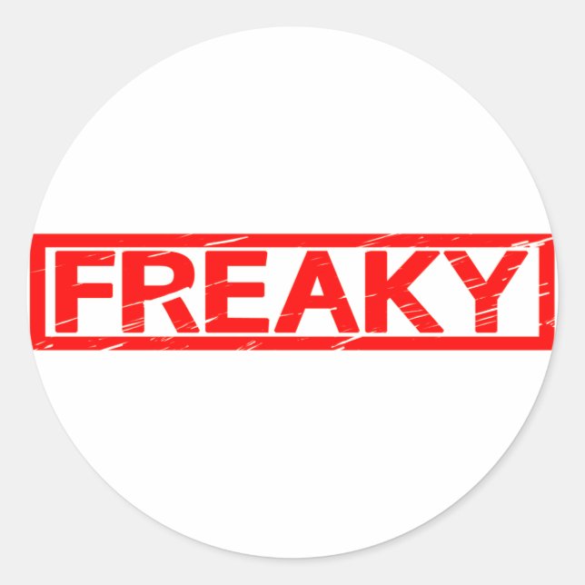 Freaky Stamp Classic Round Sticker (Front)