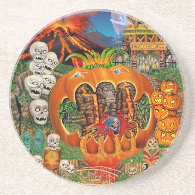 FREAKY TIKI TOMBS COASTER (Front)