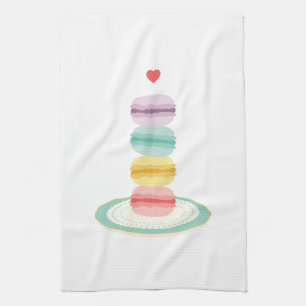 Frech Macarons Tea Towel
