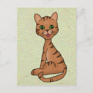 freche Katze Postcard