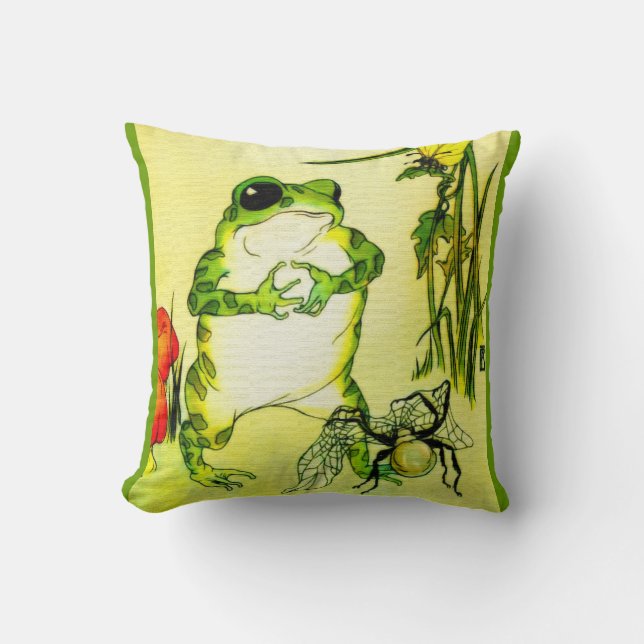 Freckle Frog Cushion (Front)