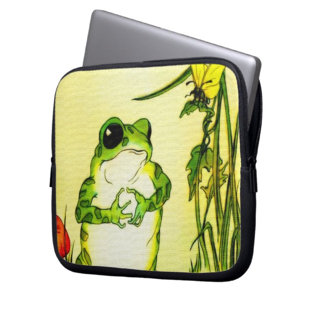 Freckle Frog Laptop Sleeve (Front Left)